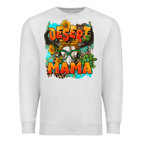 Oatmeal Heather desert mama   leopard Premium Sweatshirt - AdoDesignShop