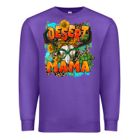 Purple desert mama   leopard Premium Sweatshirt - AdoDesignShop