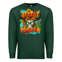 Sports Green desert mama   leopard Premium Sweatshirt - AdoDesignShop