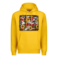 Lemon cowhide sunflowers candy canes Premium Hoodie - Jasminsmagicworld