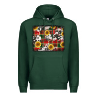 Sports Green cowhide sunflowers candy canes Premium Hoodie - Jasminsmagicworld