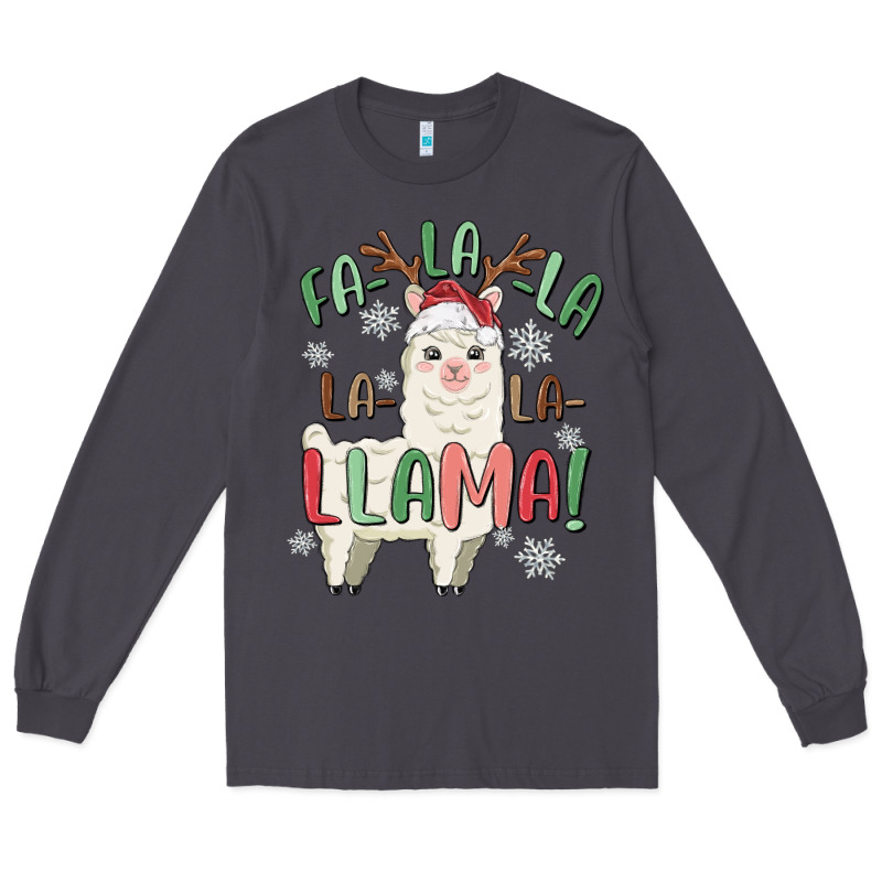Fa La La Llama Long Sleeve Tee by MaliasSmallBusiness | Teevron