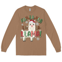 Toasted Coconut fa la la llama Long Sleeve Tee - MaliasSmallBusiness