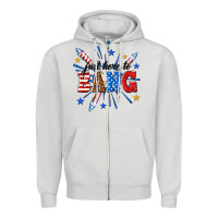 Dove Grey just here to bang Zipper Hoodie - texasbilliewilder