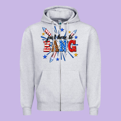 Zipper Hoodie just here to bang