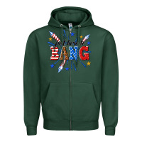 Sports Green just here to bang Zipper Hoodie - texasbilliewilder