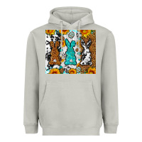 Moon Dust Easter bunnies leopard cowhide tumbler Easter Day Heavyweight Hoodie - Neo Western