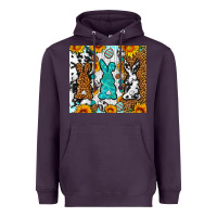 Plum Easter bunnies leopard cowhide tumbler Easter Day Heavyweight Hoodie - Neo Western
