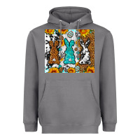 Storm Easter bunnies leopard cowhide tumbler Easter Day Heavyweight Hoodie - Neo Western