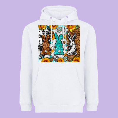 Easter Bunnies Leopard Cowhide Tumbler Easter Day Heavyweight Hoodie Designed By Neo Western