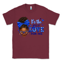 Burgundy sorority colors it's the self love for me afro wom Classic Tee - texasbilliewilder
