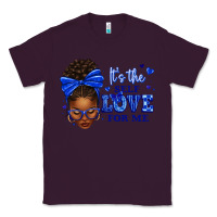 Plum sorority colors it's the self love for me afro wom Classic Tee - texasbilliewilder