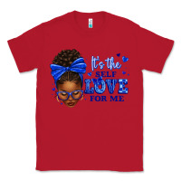 Red sorority colors it's the self love for me afro wom Classic Tee - texasbilliewilder
