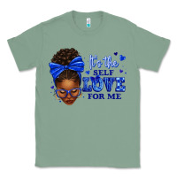 Sage sorority colors it's the self love for me afro wom Classic Tee - texasbilliewilder