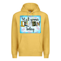 Antique Gold Y'all Gonna Learn Today Premium Hoodie - LillyAllenDesigns