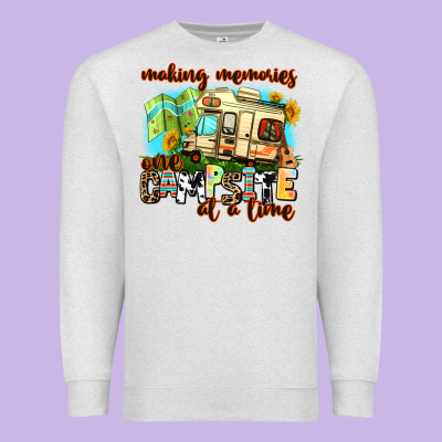 Making Memories One Campsite At A Time Premium Sweatshirt Designed By Adodesignshop
