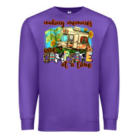 Purple making memories one campsite at a time Premium Sweatshirt - AdoDesignShop
