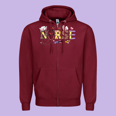 Zipper Hoodie easter nurse