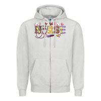 Dove Grey easter nurse Zipper Hoodie - RanaPortraitStore