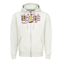 Oatmeal Heather easter nurse Zipper Hoodie - RanaPortraitStore