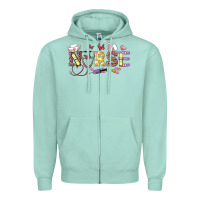 Seafoam easter nurse Zipper Hoodie - RanaPortraitStore