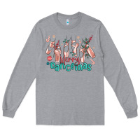 Heather Grey merry dancemas christmas ballet Long Sleeve Tee - MaliasSmallBusiness