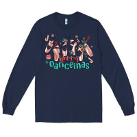 Navy merry dancemas christmas ballet Long Sleeve Tee - MaliasSmallBusiness