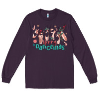 Plum merry dancemas christmas ballet Long Sleeve Tee - MaliasSmallBusiness