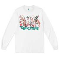 White merry dancemas christmas ballet Long Sleeve Tee - MaliasSmallBusiness