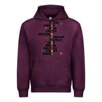 Mauve Wine black history Urban Hoodie - MaliasSmallBusiness