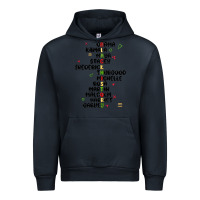 Navy black history Urban Hoodie - MaliasSmallBusiness
