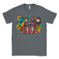 Charcoal Heather farm babe Classic Tee - Zillion Design Studio