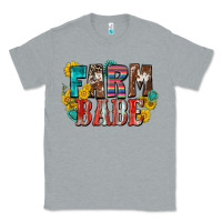 Heather Grey farm babe Classic Tee - Zillion Design Studio