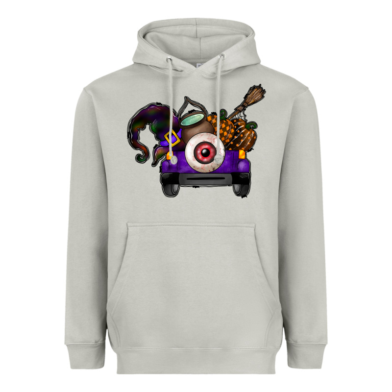 Halloween Truck Heavyweight Hoodie by CowhideDigitalArt | Teevron