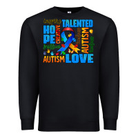 Black autism  words Premium Sweatshirt - AdoDesignShop