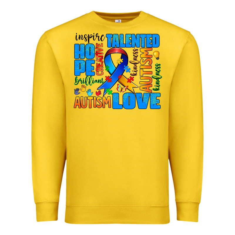 Autism  Words Premium Sweatshirt by AdoDesignShop | Teevron