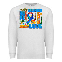 Oatmeal Heather autism  words Premium Sweatshirt - AdoDesignShop