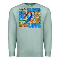 Seafoam autism  words Premium Sweatshirt - AdoDesignShop