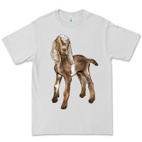 Dove Grey Baby Nubian Goat Premium Tee - LillyAllenDesigns