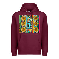 Burgundy western teacher Premium Hoodie - LillyAllenDesigns