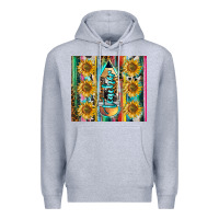 Heather Grey western teacher Premium Hoodie - LillyAllenDesigns