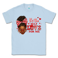 Dusty Blue sorority colors red and white it's the self love f Classic Tee - texasbilliewilder