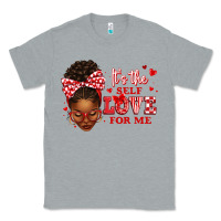 Heather Grey sorority colors red and white it's the self love f Classic Tee - texasbilliewilder