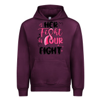 Mauve Wine her fight is our fight Urban Hoodie - MaliasSmallBusiness