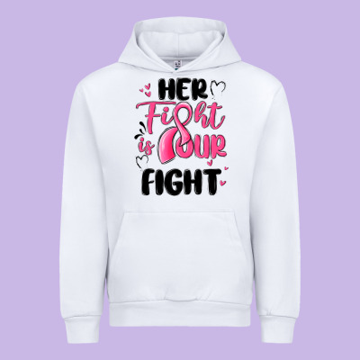 Her Fight Is Our Fight Urban Hoodie Designed By Maliassmallbusiness