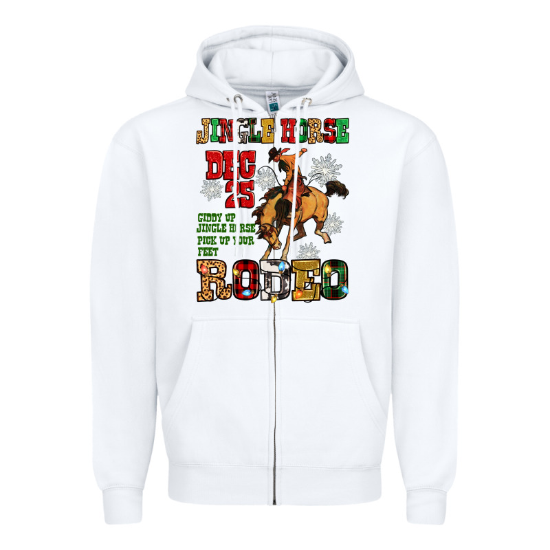 Jingle Horse Dec 25 Giddy Jingle Horse Pick Up Fee Zipper Hoodie by Zillion Design Studio | Teevron
