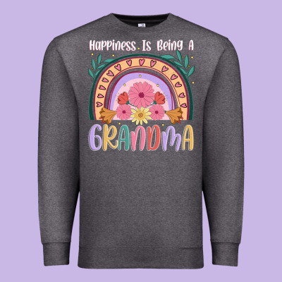Happiness Is Being A Grandma Premium Sweatshirt Designed By Jahusdesignshop