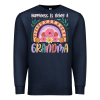 Navy happiness is being a grandma Premium Sweatshirt - JahusDesignShop