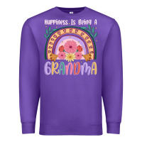 Purple happiness is being a grandma Premium Sweatshirt - JahusDesignShop