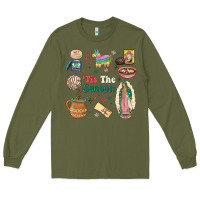 Army Green tis the season Long Sleeve Tee - MaliasSmallBusiness